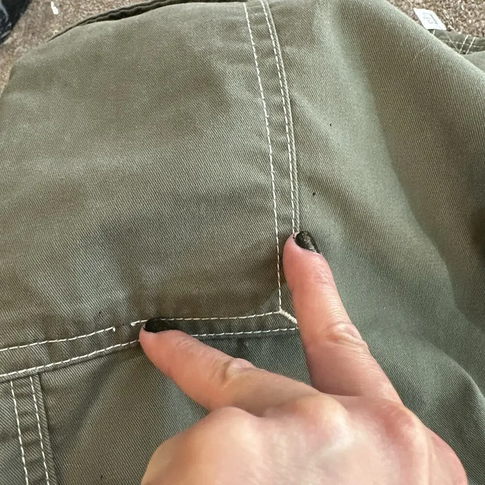 True Religion Green Cargo Pants Mens 30x32 Corpcore Grunge Punk Y2K Style Baggy